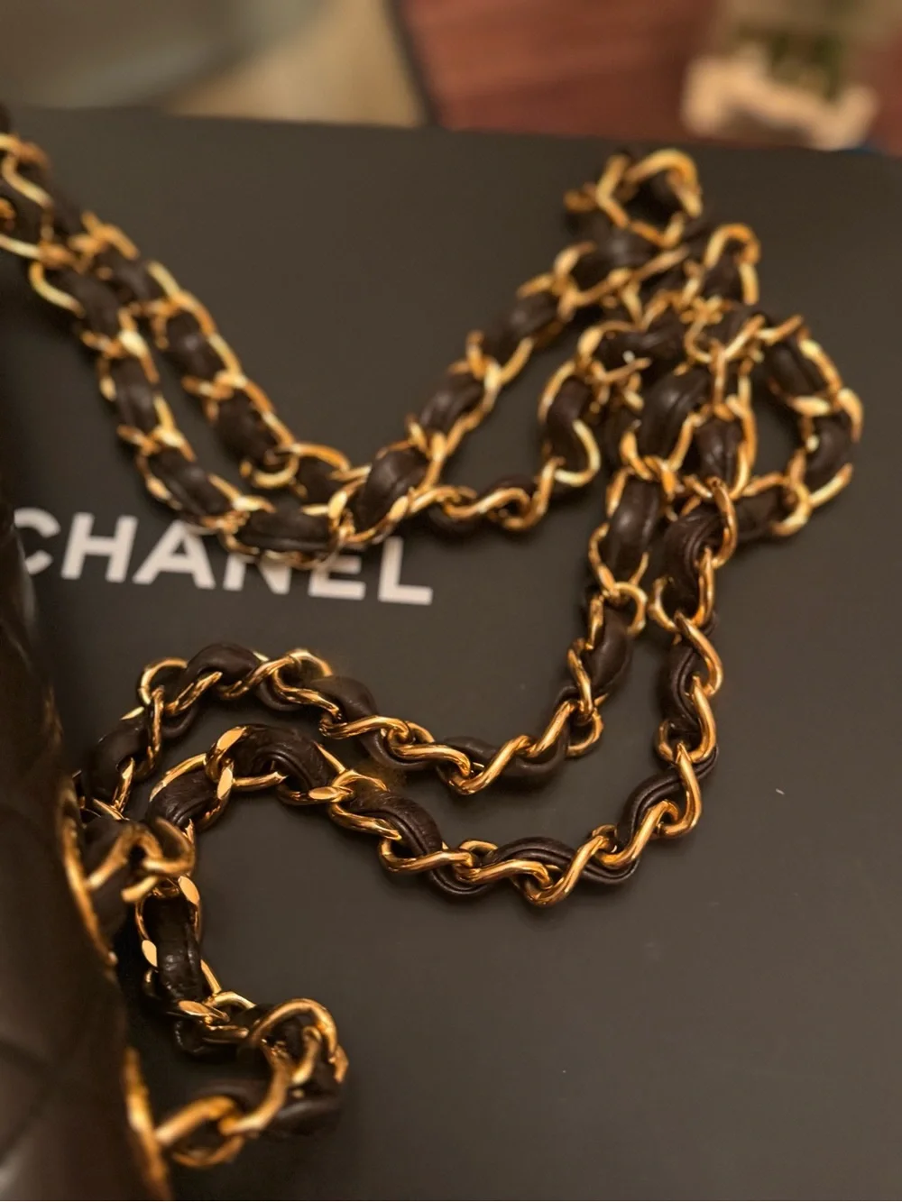 CHANEL Black Quilted Leather Single Flap with Gold CC hardware